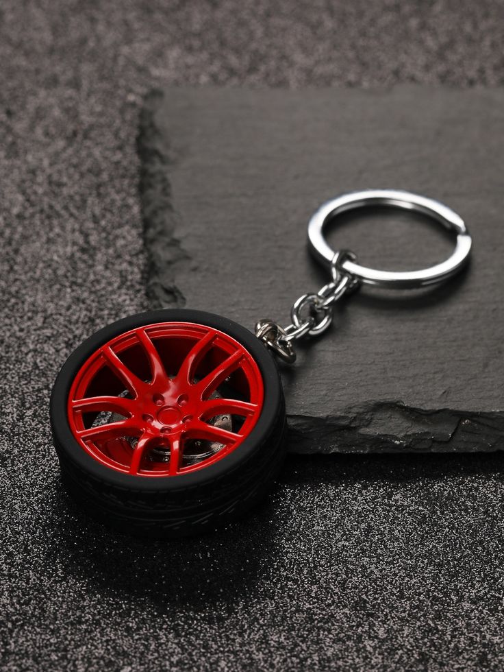 Alloy Wheel Keychain