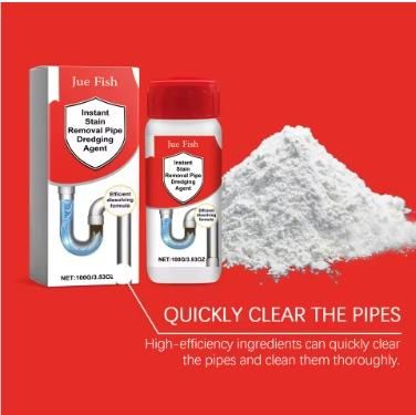 Instant Stain Removal Pipe Dredge Agent 100gm (Pack of 1)